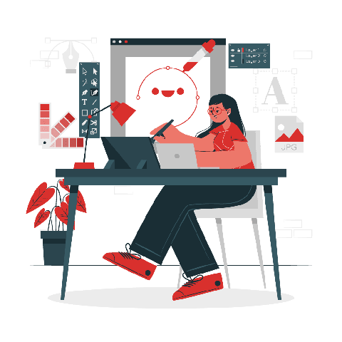 Desenho de pessoas usando redes sociais e interagindo por telefone